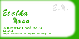 etelka moso business card