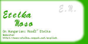 etelka moso business card